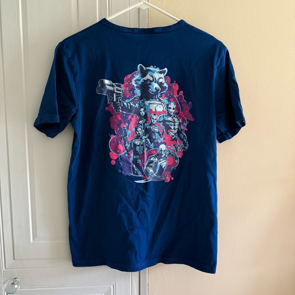 Marvel Studios Guardians Of The Galaxy Volume 3 Blue Graphic T-Shirt Size Small